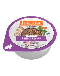 Nature's Variety Grain-Free Minced Recipe with Real Rabbit Wet Cat Food Cup 3.5 oz