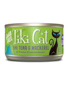 Tiki Cat Papeekeo Luau Ahi Tuna & Mackerel Grain Free 2.8 oz.