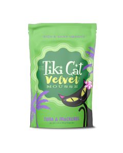 Tiki Cat Velvet Mousse Tuna & Mackerel Grain Free  2.8 oz.