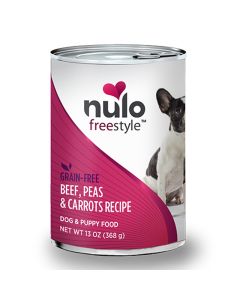 Nulo Freestyle Grain Free Puppy & Adult Beef, Peas & Carrots Recipe 13 oz. Can