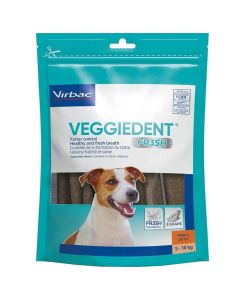 C.E.T. VEGGIEDENT FR3SH Tartar Control Chews for Dogs Small