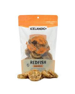 Icelandic+ Redfish Skin Rolls Dog Treat 3 oz.