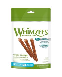 Whimzees Veggie Sausage Dog Treats Small 24 ct