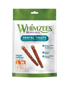 Whimzees Veggie Sausage Dog Treats Large 6 ct
