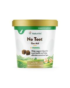 NaturVet No Toot Gas Aid Soft Chew Plus Fennel 70 ct