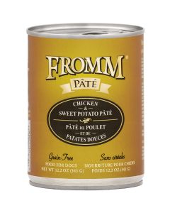Fromm Pate Grain-Free Chicken & Sweet Potato Dog Food Can 12.2 oz