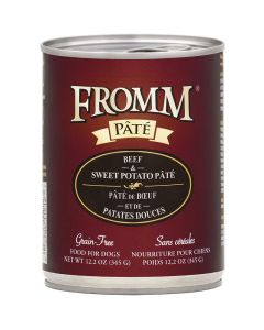 Fromm Pate Grain-Free Beef & Sweet Potato Dog Food Can 12.2 oz.