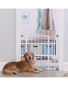 Carlson Extra Wide Walk Thru Gate with Small Pet Door