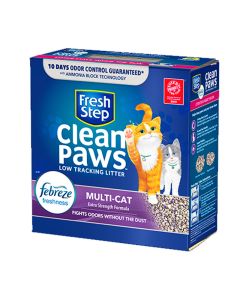 Fresh Step Clean Paws Low Tracking Litter Multi Cat Formula 22.5 lbs.