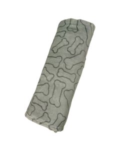 Snuggler Bones Blanket Gray 30" X 40"
