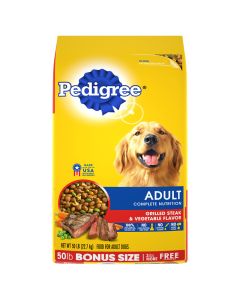 Pedigree Dry Dog Food Adult Grilled Steak & Vegetable Flavor