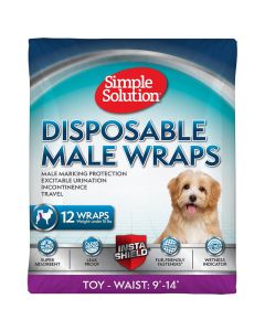 Simple Solution Disposable Male Wraps X-SM 12pk