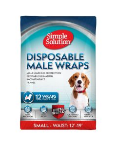 Simple Solution Disposable Male Wrap SM 12pk