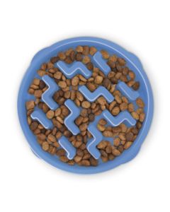 Outward Hound Fun Feeder Slo-Bowl Large Blue