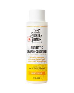 Skout's Honor Probiotic Honeysuckle Pet Shampoo & Conditioner (2-in1) 16 oz.