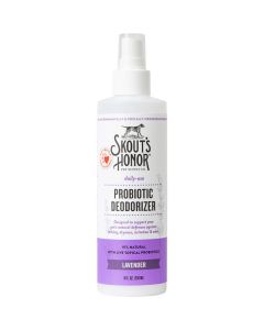 Skout's Honor Probiotic Lavender Pet Deodorizer With Avacado Oil Spray 8 oz.