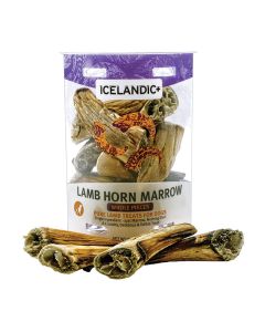 Icelandic+ Lamb Horn Marrow Whole Pieces Dog Treat 4.5 oz.