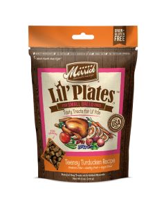 Merrick Lil’ Plates Teensy Turducken Recipe Dog Treats 5 oz