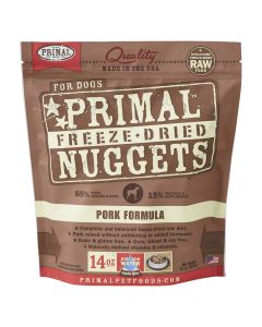 Primal Freeze Dried Nuggets for Dogs Pork Formula 14 oz.