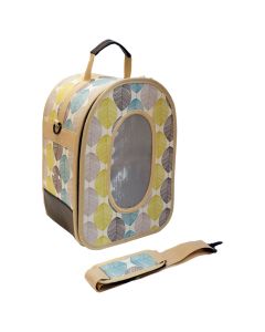 A&E Cage Company The Voyager Soft Sided Travel Carrier Tan Small 14.5" x 10.5" x 7"
