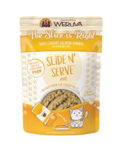 WERUVA The Slice is Right Salmon Dinner Pate Pouch 2.8 oz. Pouch