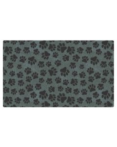 Drymate Cat Litter Mat Paws & Dots Black 20” X 28”