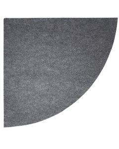 Drymate Corner Litter Trapping Mat Grey 29.5” X 29.5”