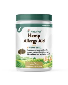 NaturVet Hemp Allergy Aid SoftChew 120 ct.