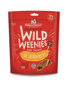 Stella & Chewy’s Freeze Dried Raw Wild Weenies Cage-Free Chicken Recipe Dog Treats 3.25 oz
