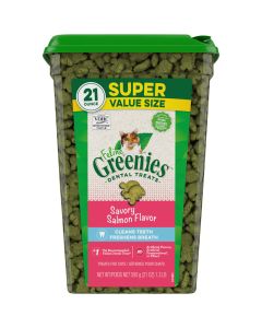 Feline Greenies Dental Treats Savory Salmon 21 oz