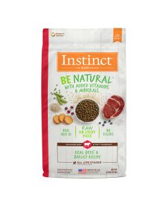 Instinct Be Natural Real Beef & Barley Recipe Dog Food 25 lbs
