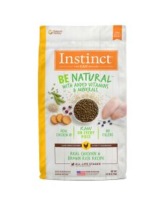 Instinct Be Natural Real Chicken & Brown Rice Recipe Dog Food 25 lbs