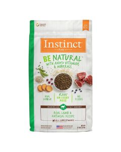 Instinct Be Natural Real Lamb & Oatmeal Recipe Dog Food 25 lbs