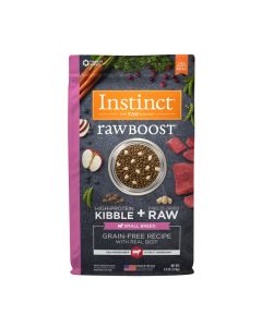 Instinct Raw Boost Grain-Free Recipe with Real Beef Small Breed 10 lbs
