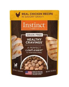 Instinct Healthy Cravings Grain Free Dog Meal Topper Pouch Chicken 3oz