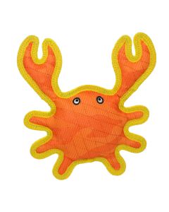 DuraForce Crab Orange-Yellow Dog Toy