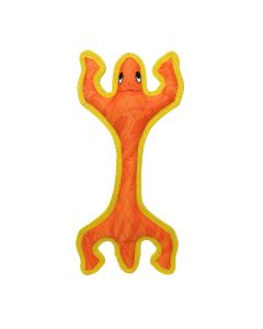 DuraForce Lizard Orange-Yellow Dog Toy