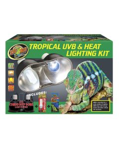 Zoo Med Tropical UVB & Heat Lighting Dual Kit 100 Watt