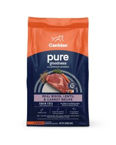 CANIDAE Grain Free PURE Real Bison, Lentil & Carrot Recipe 21 lbs.
