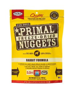 Primal Freeze Dried Nuggets for Dogs Rabbit Formula