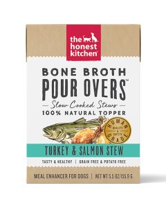 The Honest Kitchen Bone Broth Pour Overs Turkey & Salmon Stew 5.5 oz