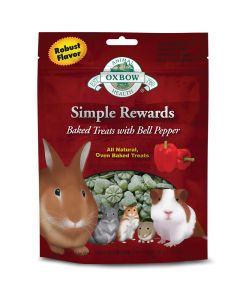 Oxbow Simple Rewards Baked Treats with Bell Pepper 2 oz