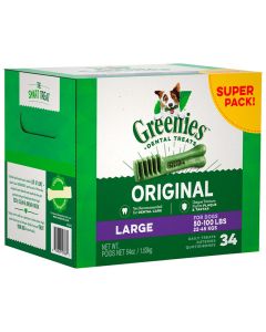 Greenies Original Dental Treats Large 54 oz Super Pack 34 ct