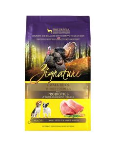 Zignature Turkey Small Bites for Small Breeds Limited Ingredient Formula Dog Food 4 lbs