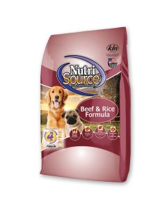 NutriSource Beef & Rice Formula Dry Dog Food 12 lbs