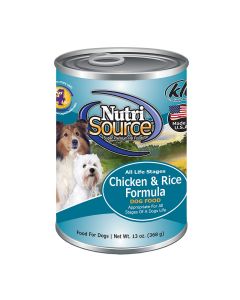 NutriSource Chicken & Rice Formula Dog Food 13 oz