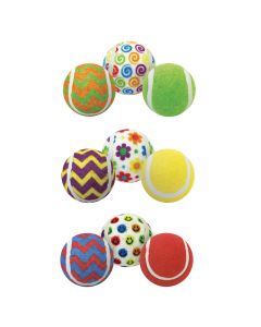 Multipet Ruff Enuff Tennis Ball 3-Pack Assortment