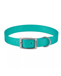 Coastal Single-Ply Dog Collar Teal 5/8" X 16"