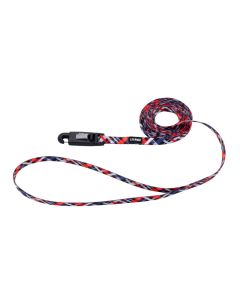 Coastal Li'l Pals Red & Grey Plaid Dog Leash with E-Z Snap 6'