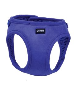 Coastal Li'l Pals Blue Microfiber Dog Harness Small 3/8" X 10"-12"